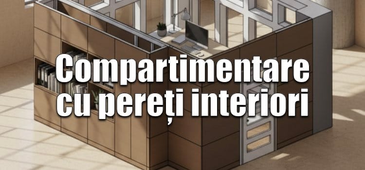 Compartimentare cu pereți interiori