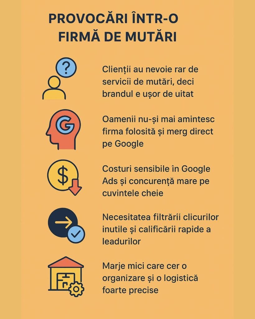 Provocări pentru promovare firmă de mutări și relocări