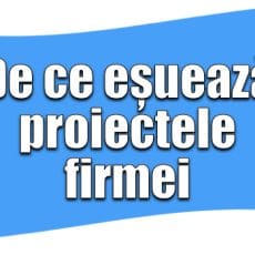 De ce eșuează proiectele firmei? Ghid complet de succes 2026