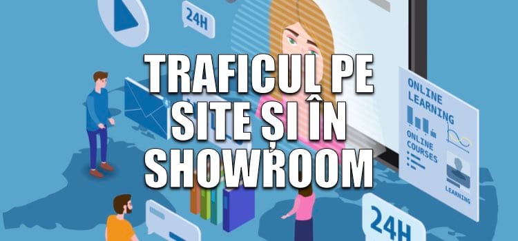 traficul pe site și în showroom